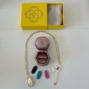 Kendra Scott Gold Necklace with Interchangeable Stones
